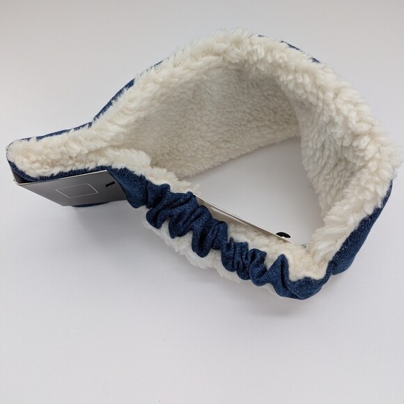 NWT True Religion Blue Jean/Denim Head/Ear Wrap/Warmer w/ Sherpa Lining main image 9